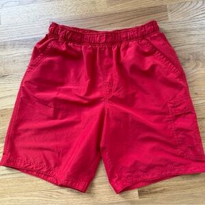 Men's Red Speedo Swim Trunks